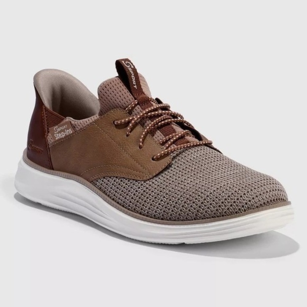 Men's Donovan Step-Ins by Skechers Light Brown Size 13 New Without Tags